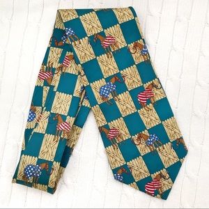 1995 Arkansas Derby Tie Stabled Horse design